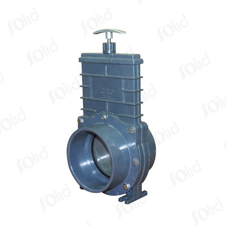 PVC Knife Gate Valve Socket Connection