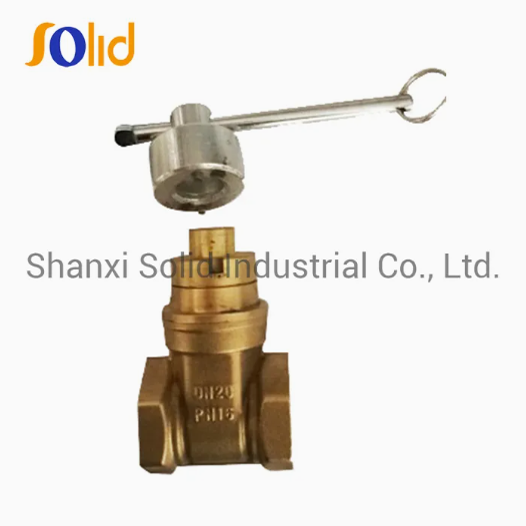 Brass Gate Valve with Lock