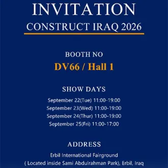 Solid Valve Invites You to Visit Construct Iraq 2026 in Erbil