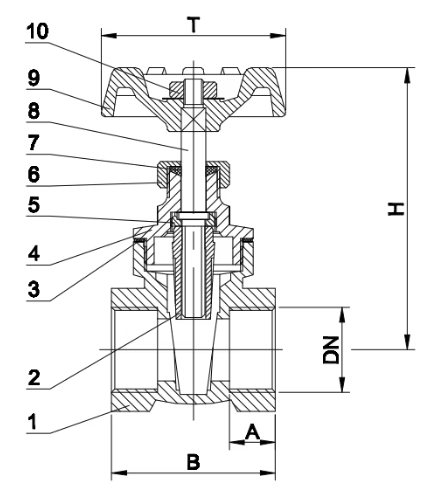Brass Gate Valve